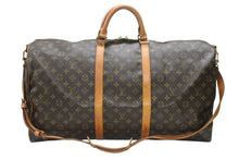 Load image into Gallery viewer, LOUIS VUITTON ルイヴィトン キーポル バンドリエール60 ボストンバッグ M41412 モノグラム PVC レザー ブラウン 美品 中古 4b006816
