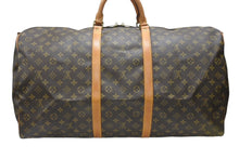 Load image into Gallery viewer, LOUIS VUITTON ルイヴィトン キーポル バンドリエール60 ボストンバッグ M41412 モノグラム PVC レザー ブラウン 美品 中古 4b006816