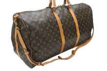 Load image into Gallery viewer, LOUIS VUITTON ルイヴィトン キーポル バンドリエール60 ボストンバッグ M41412 モノグラム PVC レザー ブラウン 美品 中古 4b006816
