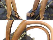 Load image into Gallery viewer, LOUIS VUITTON ルイヴィトン キーポル バンドリエール60 ボストンバッグ M41412 モノグラム PVC レザー ブラウン 美品 中古 4b006816