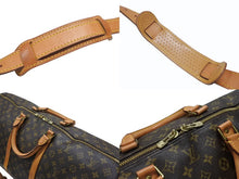 Load image into Gallery viewer, LOUIS VUITTON ルイヴィトン キーポル バンドリエール60 ボストンバッグ M41412 モノグラム PVC レザー ブラウン 美品 中古 4b006816