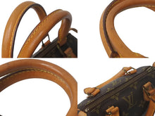 Load image into Gallery viewer, Louis Vuitton ルイヴィトン ミニスピーディ ミニボストンバッグ モノグラム M41534 ゴールド金具 ブラウン 美品 中古 4c068160