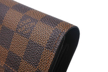 画像をギャラリービューアに読み込む, 極美品 LouisVuitton ルイヴィトン ダミエ ポルトフォイユ アレクサンドラ 三つ折り財布 N63067 ブラウン PVC レザー 中古 4c068161