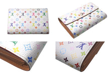 画像をギャラリービューアに読み込む, Louis Vuitton ルイヴィトン モノグラム マルチカラー ポルトフォイユ アレクサンドラ ホワイト M60083 中古 4c068162