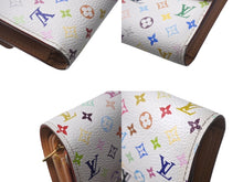 画像をギャラリービューアに読み込む, Louis Vuitton ルイヴィトン モノグラム マルチカラー ポルトフォイユ アレクサンドラ ホワイト M60083 中古 4c068162