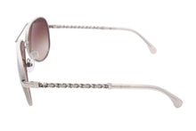 Load image into Gallery viewer, 極美品 CHANEL シャネル サングラス 4219-Q c.124/S5 サイズ59□14 140 ココマーク チェーン レザー 中古 4c068164