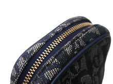 Load image into Gallery viewer, DIOR ディオール ポーチ トロッター ネイビー ゴールド 小物入れ 美品 中古品 4c068175