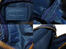 Load image into Gallery viewer, DIOR ディオール ポーチ トロッター ネイビー ゴールド 小物入れ 美品 中古品 4c068175