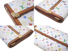 画像をギャラリービューアに読み込む, LOUIS VUITTON ルイヴィトン 長財布 M92659 ポルトトレゾール インターナショナル 村上隆 ホワイト マルチカラー PVC ゴールド金具 美品 中古 4c068100