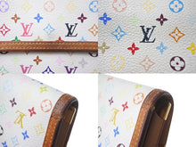 画像をギャラリービューアに読み込む, LOUIS VUITTON ルイヴィトン 長財布 M92659 ポルトトレゾール インターナショナル 村上隆 ホワイト マルチカラー PVC ゴールド金具 美品 中古 4c068100