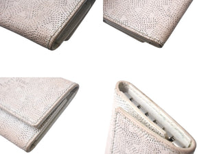 GOYARD ゴヤール ヘリンボーン柄 6連 キーケース ホワイト 白 PVC ロゴ 小物 鍵 中古 4c068207