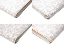 画像をギャラリービューアに読み込む, Goyard ゴヤール サンフロランタン ヘリンボーン 二つ折り財布 apm11050 フランス製 レザー ホワイト 良品 中古 4c068209