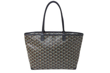 画像をギャラリービューアに読み込む, 新品同様 Goyard ゴヤールアルトワPM トートバッグ ゴヤールディンキャンバス シュヴロッシュカーフスキン ブラック 4c068223