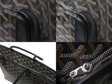 画像をギャラリービューアに読み込む, 新品同様 Goyard ゴヤールアルトワPM トートバッグ ゴヤールディンキャンバス シュヴロッシュカーフスキン ブラック 4c068223