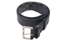 画像をギャラリービューアに読み込む, GOYARD ゴヤール フロリダ ベルト サイズ85cm ブラック ヘリンボーン柄 PVCコーティングキャンバス 美品 中古 4c068230