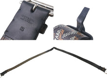 画像をギャラリービューアに読み込む, GOYARD ゴヤール フロリダ ベルト サイズ85cm ブラック ヘリンボーン柄 PVCコーティングキャンバス 美品 中古 4c068230