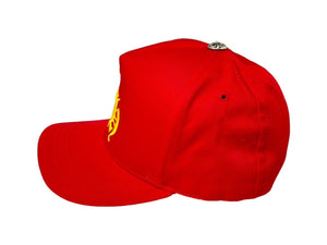新品未使用 ChromeHearts クロムハーツ クロスボール ベースボールキャップ 帽子 CH Hat レッド イエロー シルバー金具 中古 4c068236