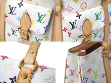 画像をギャラリービューアに読み込む, 極美品 LOUIS VUITTON ルイヴィトン オーレリアMM トートバッグ M40094 村上隆 モノグラムマルチカラー ホワイト 中古 4c068255
