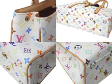 画像をギャラリービューアに読み込む, 極美品 LOUIS VUITTON ルイヴィトン オーレリアMM トートバッグ M40094 村上隆 モノグラムマルチカラー ホワイト 中古 4c068255