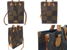 画像をギャラリービューアに読み込む, LOUIS VUITTON ルイヴィトン トートバッグ ジャイアント NIGO ダミエ モノグラムキャンバス ブラウン N40355 美品 中古 4c068256