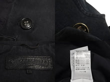 Load image into Gallery viewer, 極美品 CHROME HEARTS クロスボールボタン ヘリンボーン Pコート サイズL 400180371******001 中古 4c068279