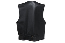 画像をギャラリービューアに読み込む, Chrome Hearts クロムハーツ BASIC ZIP FRONT レザーベスト シンチバック ダガー スクロールラベル 美品 中古 4c068280