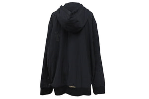 Chrome Hearts ジップアップナイロンジャケット クロスパッチ フード サイズXL 2225-304-5060 美品 中古 4c068281