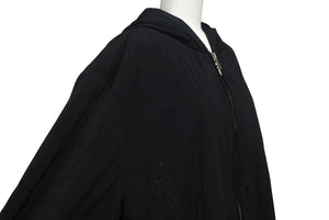 Chrome Hearts ジップアップナイロンジャケット クロスパッチ フード サイズXL 2225-304-5060 美品 中古 4c068281
