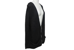 Chrome Hearts クロムハーツ クロスパッチ コットン ジップアップ ニットベスト サイズL 美品 中古 4c068283