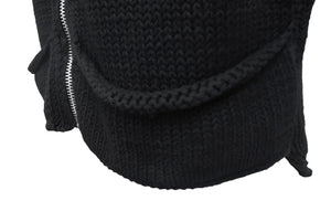 Chrome Hearts クロムハーツ クロスパッチ コットン ジップアップ ニットベスト サイズL 美品 中古 4c068283