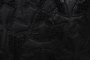 Chrome Hearts クロムハーツ クロスパッチ コットン ジップアップ ニットベスト サイズL 美品 中古 4c068283