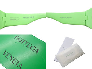 極美品 BOTTEGA VENETA ボッテガヴェネタ サングラス BV1086S サイズ63□17-130 L グリーン アセテート 中古 4c068294
