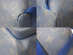 新品同様 LOUIS VUITTON ルイヴィトン バックパック マルチポケット M45441 モノグラムクラウズキャンバス ブルー 中古 4c068375