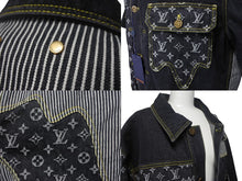 画像をギャラリービューアに読み込む, 新品未使用 LOUIS VUITTON × NIGO ルイヴィトン × ニゴー デニムジャケット サイズ52 モノグラムクレイジーデニム 22SS RM221M 中古 4c068377