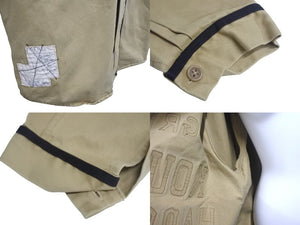 極美品 KAPITAL キャピタル ベースボールシャツ CHINO GREAT KOUNTRY DAMAGED BASEBALL EK-1554 チノ 長袖ベースボールシャツ ブラウン 中古 4c068454 