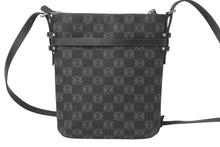 Load image into Gallery viewer, LOEWE ロエベ ショルダーバッグ 斜め掛けバッグ アナグラム ミニポーチ付き キャンバス レザー ブラック ブラウン 美品 中古 4c068488