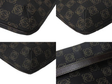 Load image into Gallery viewer, LOEWE ロエベ ショルダーバッグ 斜め掛けバッグ アナグラム ミニポーチ付き キャンバス レザー ブラック ブラウン 美品 中古 4c068488