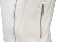 Load image into Gallery viewer, 極美品 CHANEL シャネル P38075V21513 ウール ライダース ジャケット サイズ34 オフホワイト 中古 4c068545