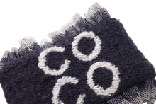 Load image into Gallery viewer, CHANEL シャネル ココマーク COCO リストバンド ブレスレット レース ネイビー ホワイト 美品 中古 4c068550