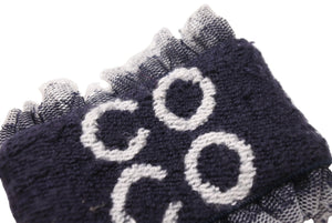 CHANEL シャネル ココマーク COCO リストバンド ブレスレット レース ネイビー ホワイト 美品 中古 4c068550