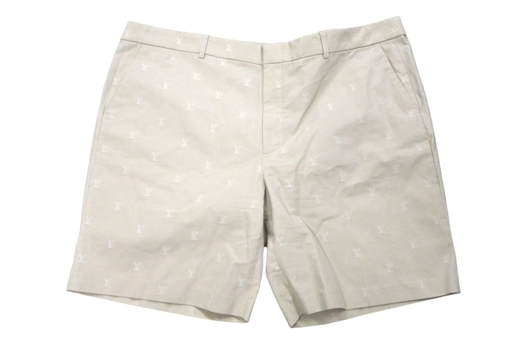 極美品 LOUIS VUITTON ルイヴィトン コットンチノショーツ サイズ60 ベージュ 1AFRL6 RM242MQ KKA HRP41W 中古 4c068544