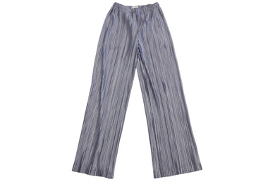 極美品 PLEATS PLEASE ISSEY MIYAKE プリーツプリーズ イッセイミヤケ 16AW MONTHLY プリーツ パンツ PP63-JF222 シルバー サイズ3 中古 4c068559