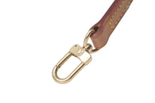 Load image into Gallery viewer, LOUIS VUITTON ルイヴィトン ショルダーストラップ バッグ アクセサリー ヌメ革 ブラウン ゴールド金具 ミニスピーディ用 美品 中古 4c068568