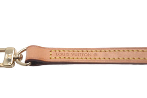 LOUIS VUITTON ルイヴィトン ショルダーストラップ バッグ アクセサリー ヌメ革 ブラウン ゴールド金具 ミニスピーディ用 美品 中古 4c068568