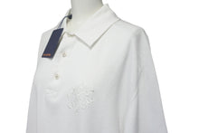 画像をギャラリービューアに読み込む, 新品未使用 LOUIS VUITTON ルイヴィトン ポロシャツ 1AFQQF サイズM Marque L.Vuitton déposée フェイクパール ホワイト 中古 4c068572