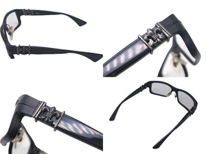 CHROME HEARTS クロムハーツ DSL サングラス 55-26-131 アイウェア マットブラック 美品 中古 4c068573