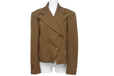 ISSEY MIYAKE イッセイミヤケ 80`s 筆タグ ウール ジャケット JG34129 ブラウン サイズM 美品 中古 4c068577