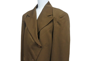 ISSEY MIYAKE イッセイミヤケ 80`s 筆タグ ウール ジャケット JG34129 ブラウン サイズM 美品 中古 4c068577