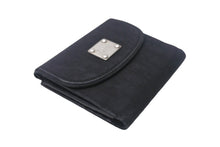 画像をギャラリービューアに読み込む, CHRISTIAN DIOR クリスチャンディオール トロッター 二つ折り 財布 コンパクト ブラック 美品 中古 4c068602