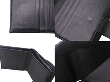 画像をギャラリービューアに読み込む, CHRISTIAN DIOR クリスチャンディオール トロッター 二つ折り 財布 コンパクト ブラック 美品 中古 4c068602